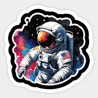 Astronaut Watercolor Sticker